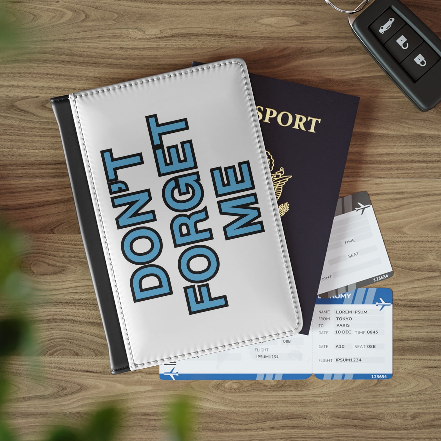 Don't Forget Me Passport Cover