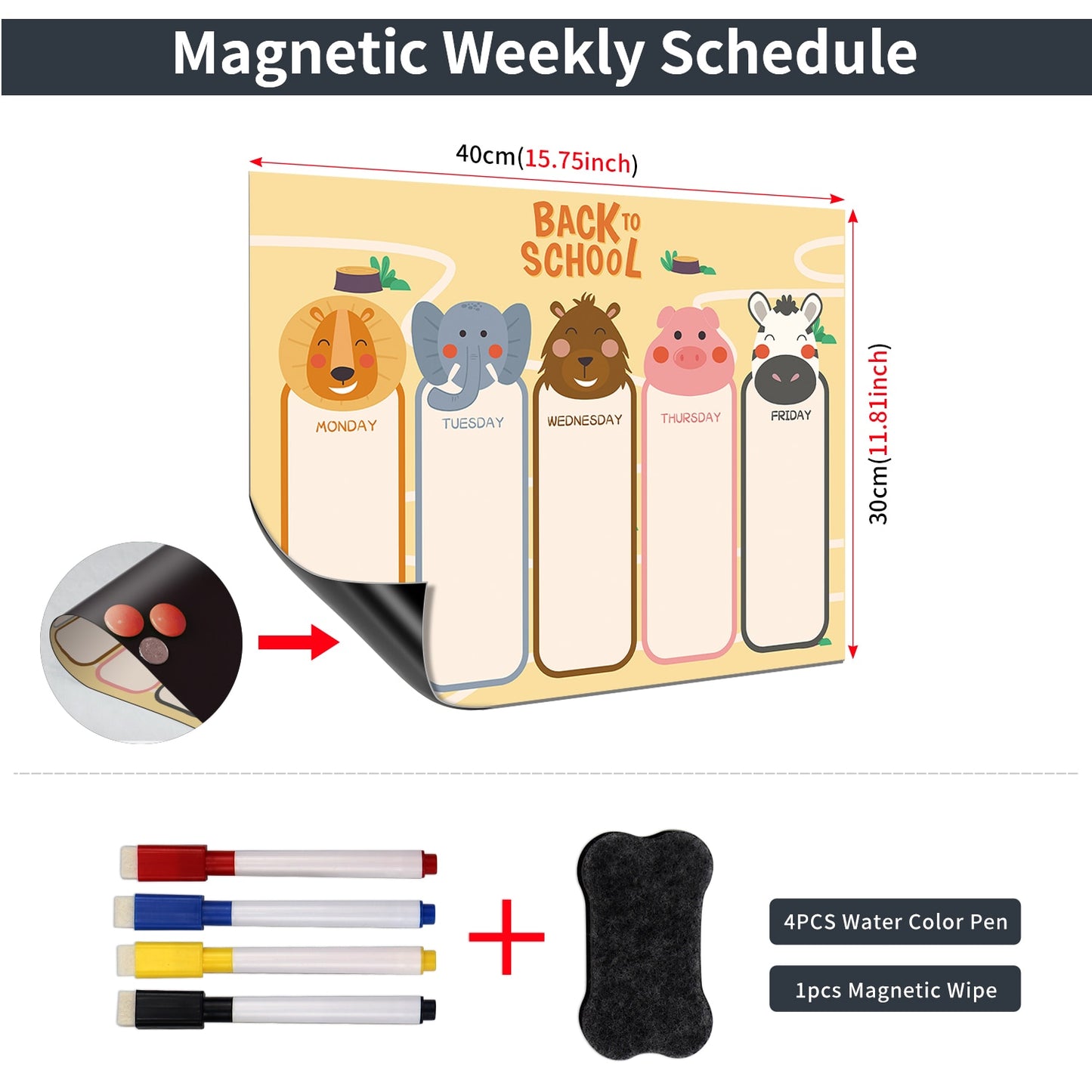 Magnetic Whiteboard Fridge Calendar